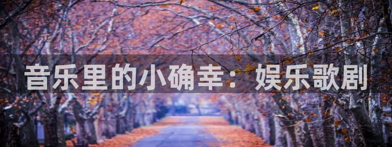 永利皇官app下载：音乐里的小确幸：娱乐歌剧